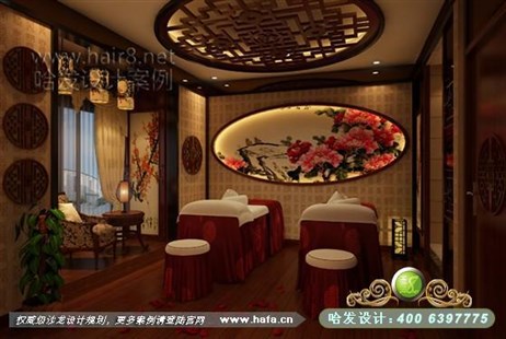 甘肃省平凉市简欧时尚、温馨绚丽混搭元素美容院装潢案例