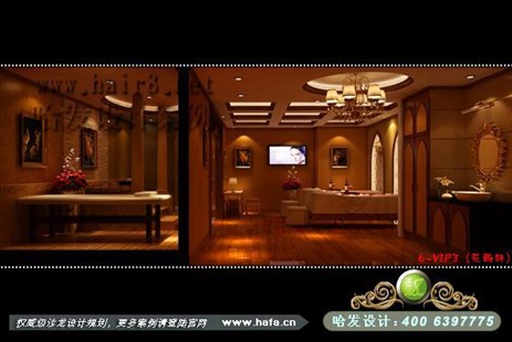 陕西省延安市轮廓深邃、流丽的奢华美容院装潢案例