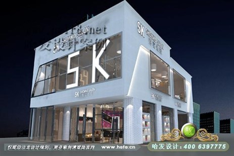 山西省长治市现代流行元素美发店装修设计案例