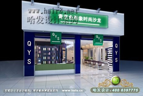 广东省东莞市镂空创意之时尚美发店装修案例