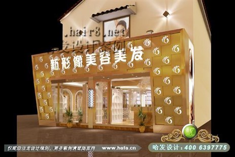 江苏省无锡市落叶金黄色美发店装修设计案例