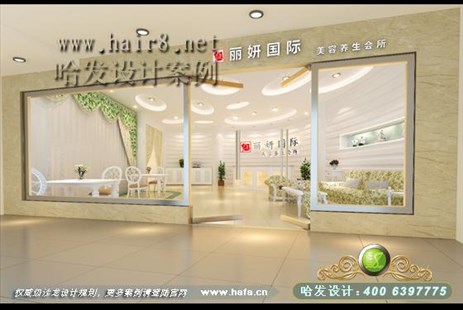 广东省东莞市美丽时尚田园风美容院装潢案例