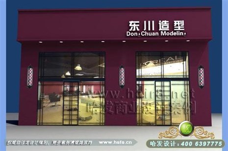 江苏省南京市隐幽雅致风格美发店装修设计案例