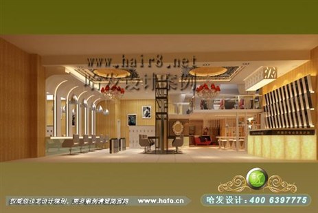 福建福州简洁温馨美发店装修案例