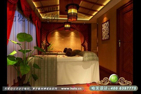 上海市豪华的气息、时尚的混搭美容院装潢案例