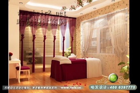 广东省东莞市美丽时尚田园风美容院装潢案例
