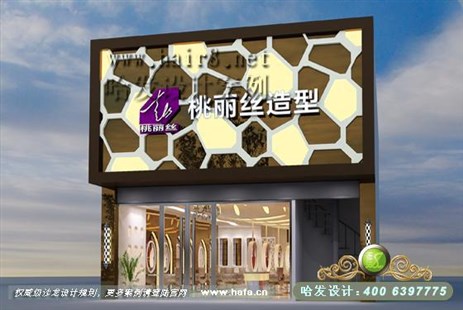 山东省烟台市混搭出温馨美发店装修案例