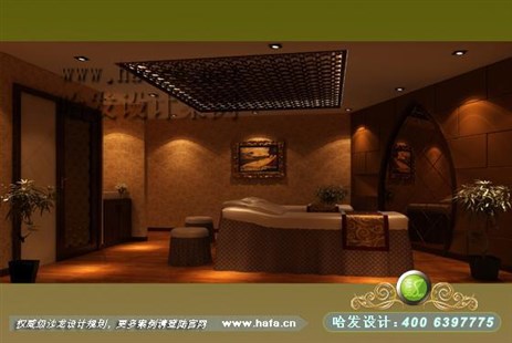 四川省雅安市奢华东南亚风格美容院装潢案例