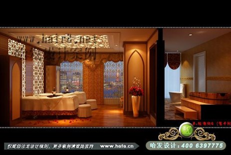 陕西省延安市轮廓深邃、流丽的奢华美容院装潢案例
